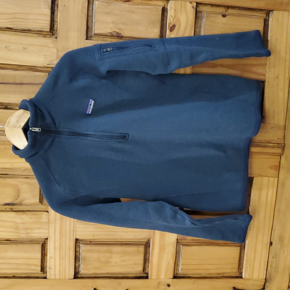 Patagonia Better Sweater Navy Blue Jacket Women Small Quarter Zip Pullover - Picture 3 of 13